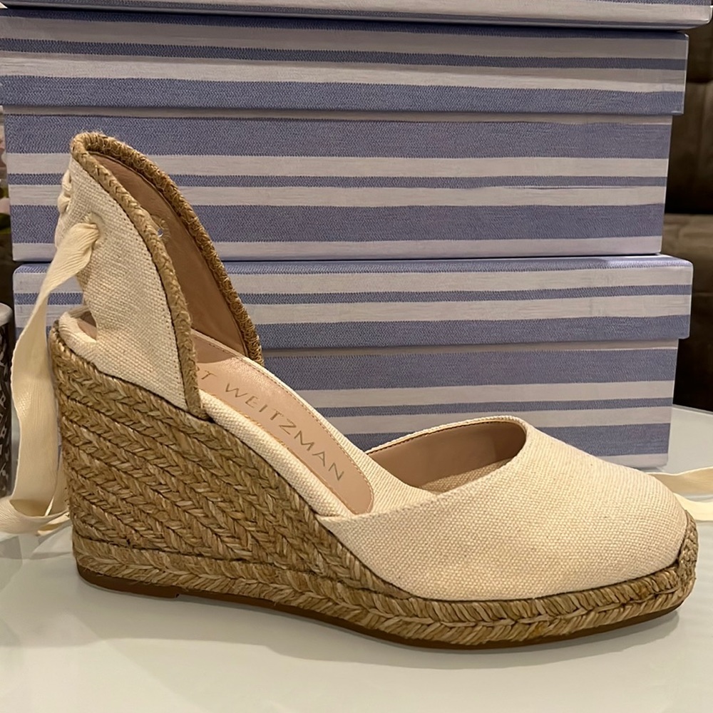 Stuart Weitzman Marguerita Espadrilles Size 6.5C WIDE SIZE